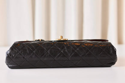 Chanel black single flap bag