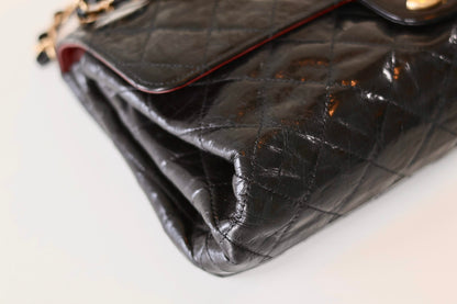 Chanel black single flap bag