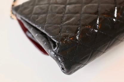 Chanel black single flap bag
