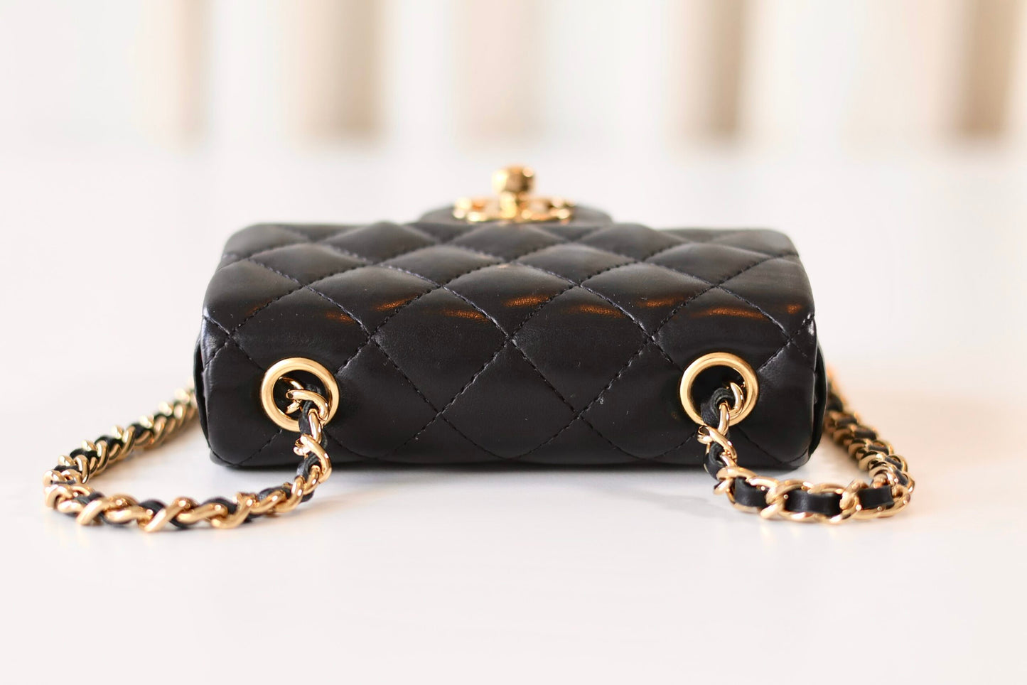 Chanel vintage micro square black