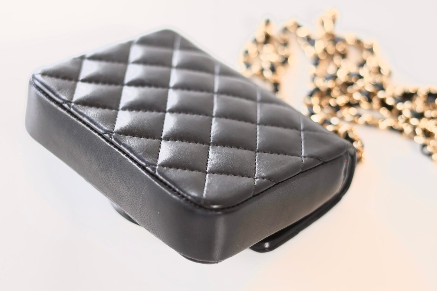 Chanel vintage micro square black