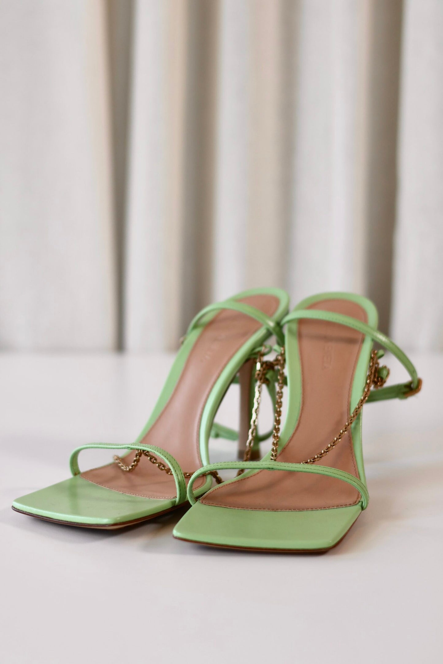 Bottega Veneta green heels