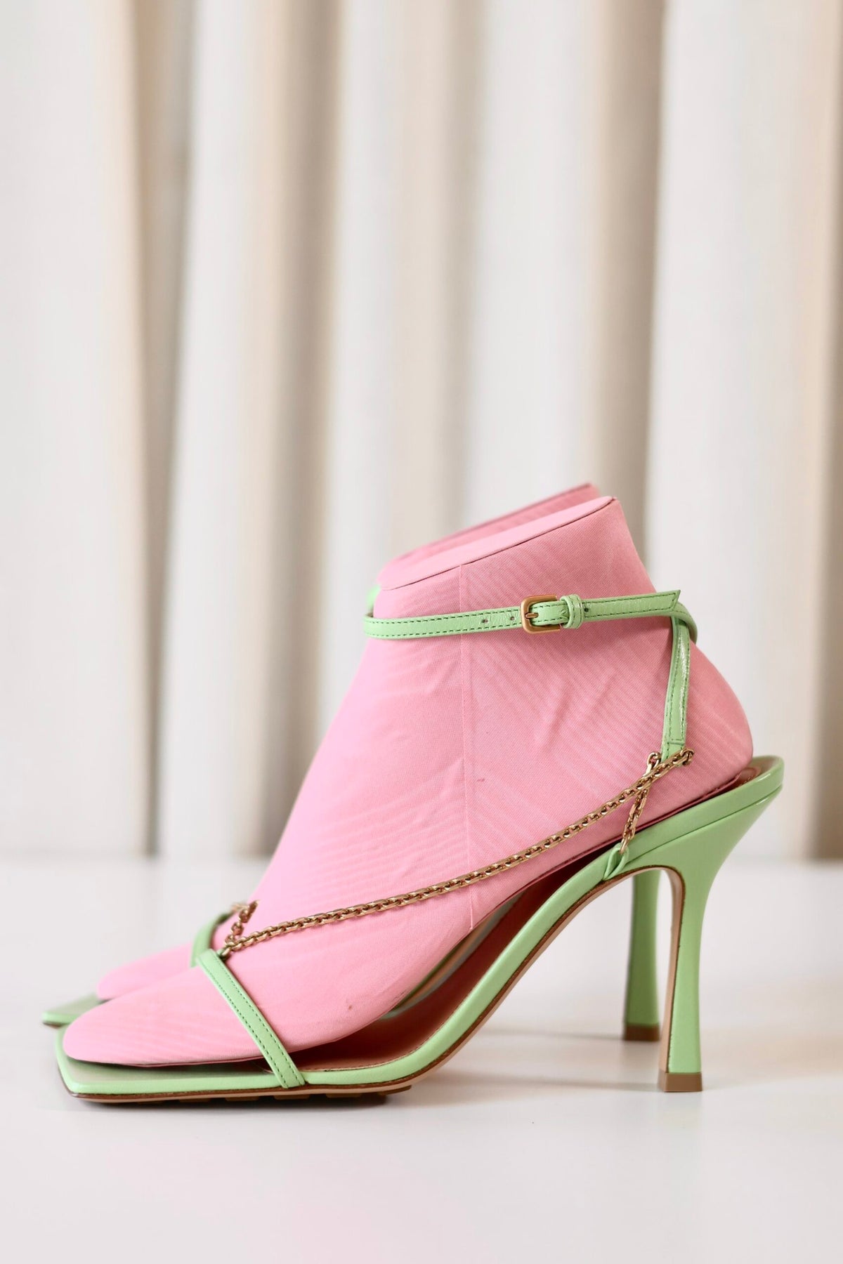 Bottega Veneta green heels