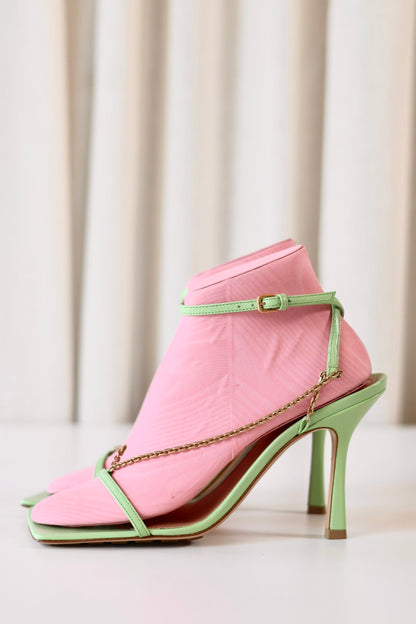 Bottega Veneta green heels