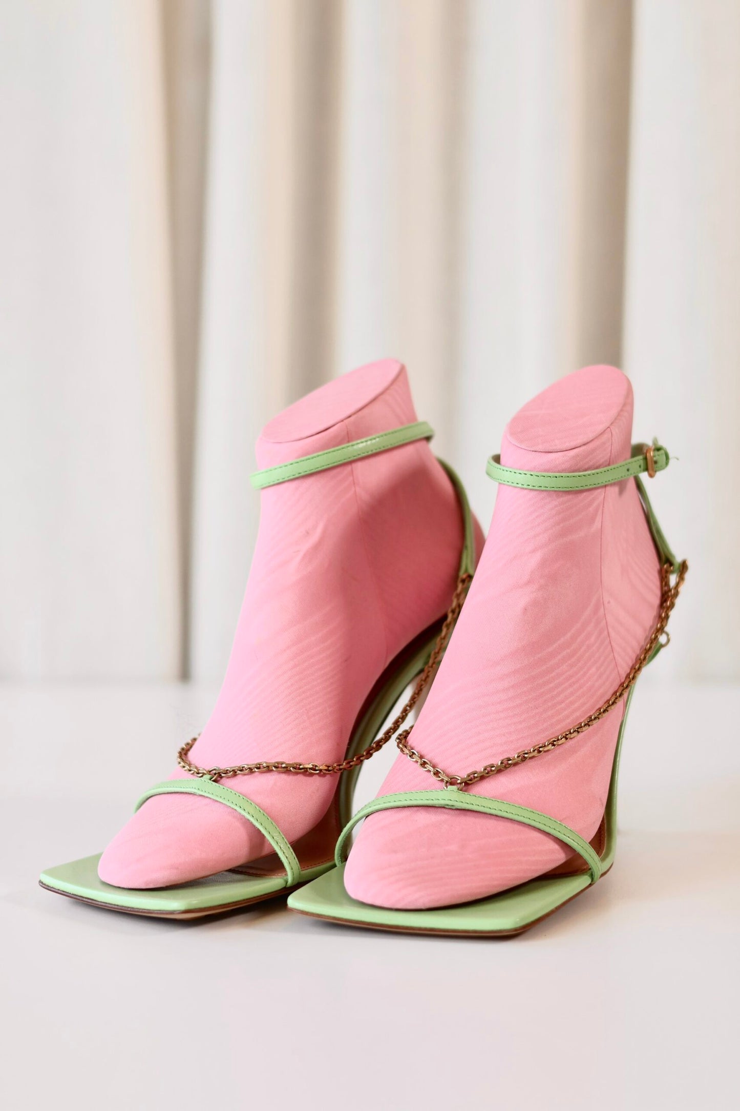 Bottega Veneta green heels