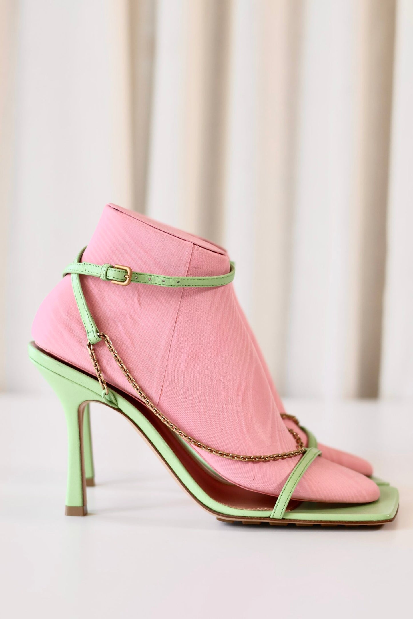 Bottega Veneta green heels