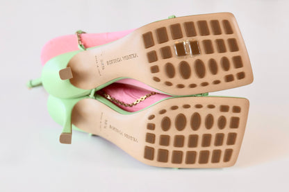 Bottega Veneta green heels