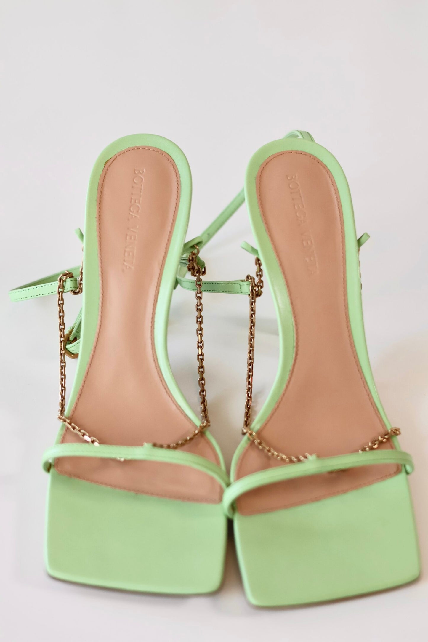 Bottega Veneta green heels