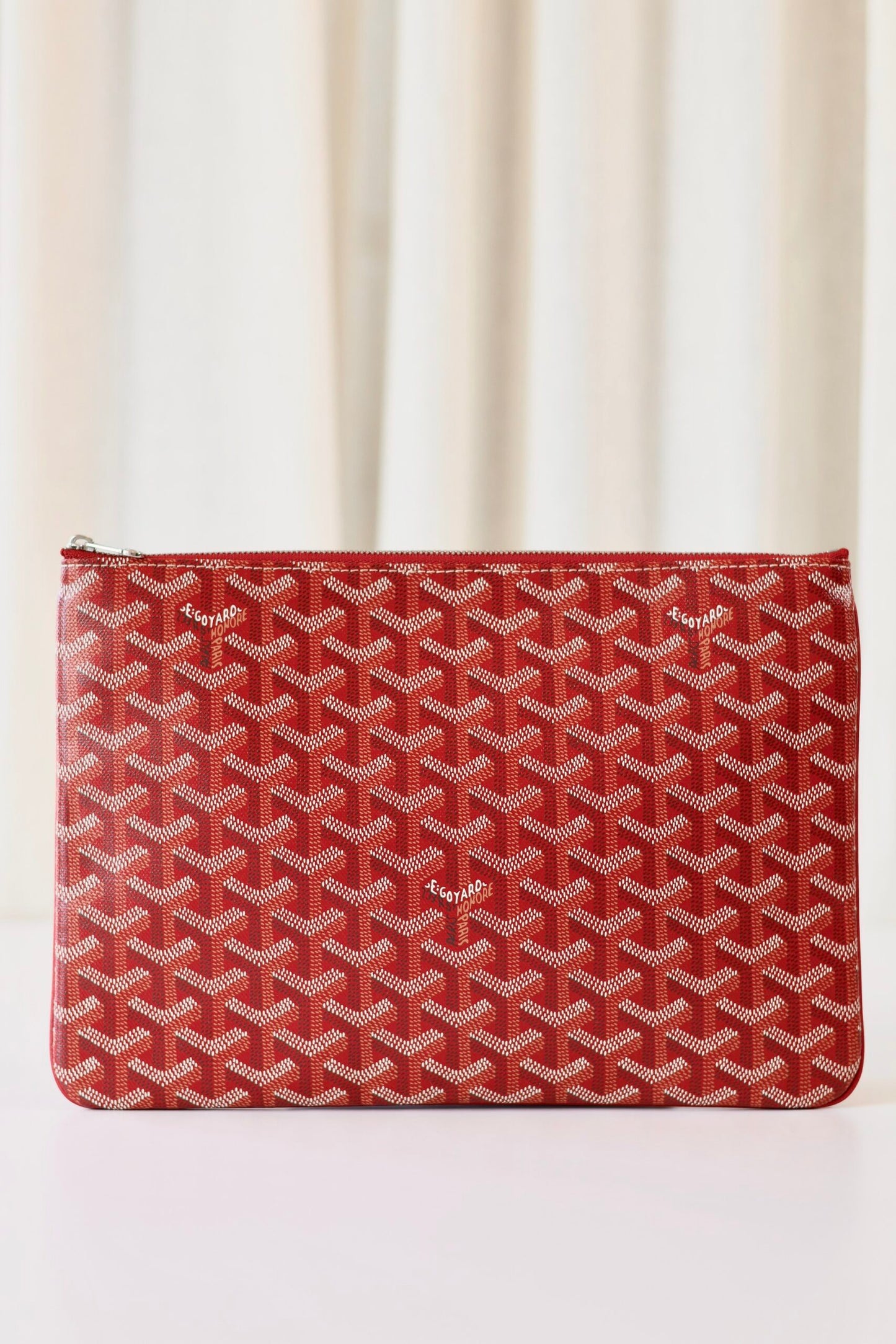 Goyard Senat clutch red
