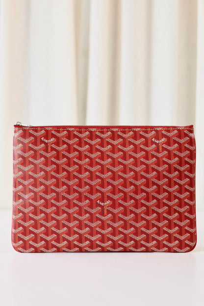 Goyard Senat clutch red