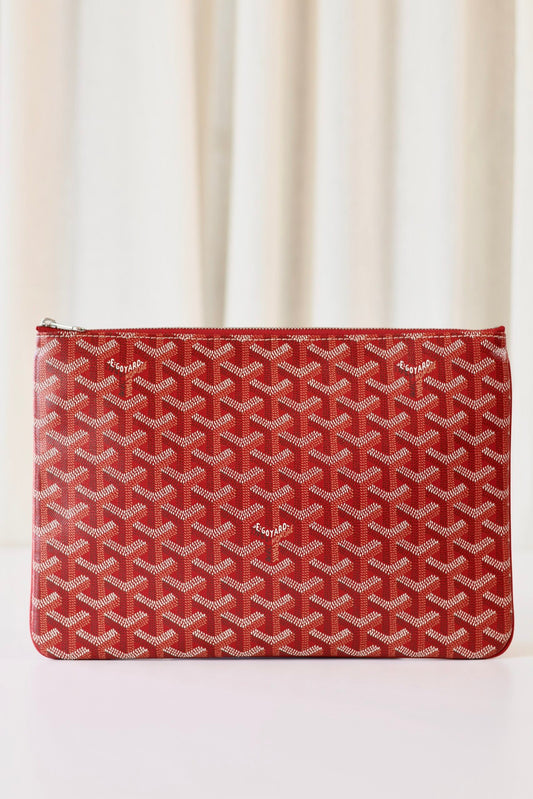 Goyard Senat clutch red