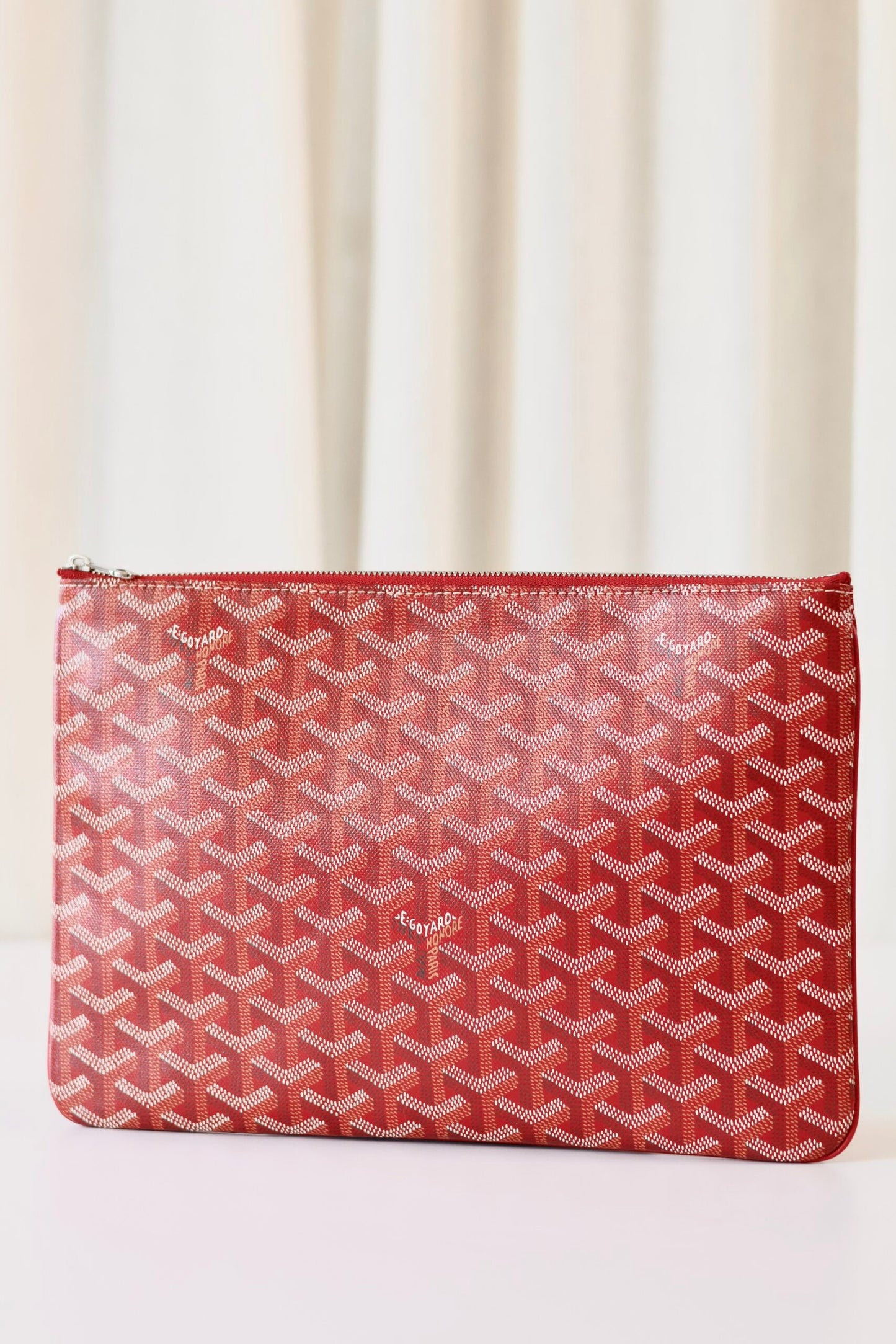 Goyard Senat clutch red