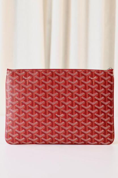 Goyard Senat clutch red