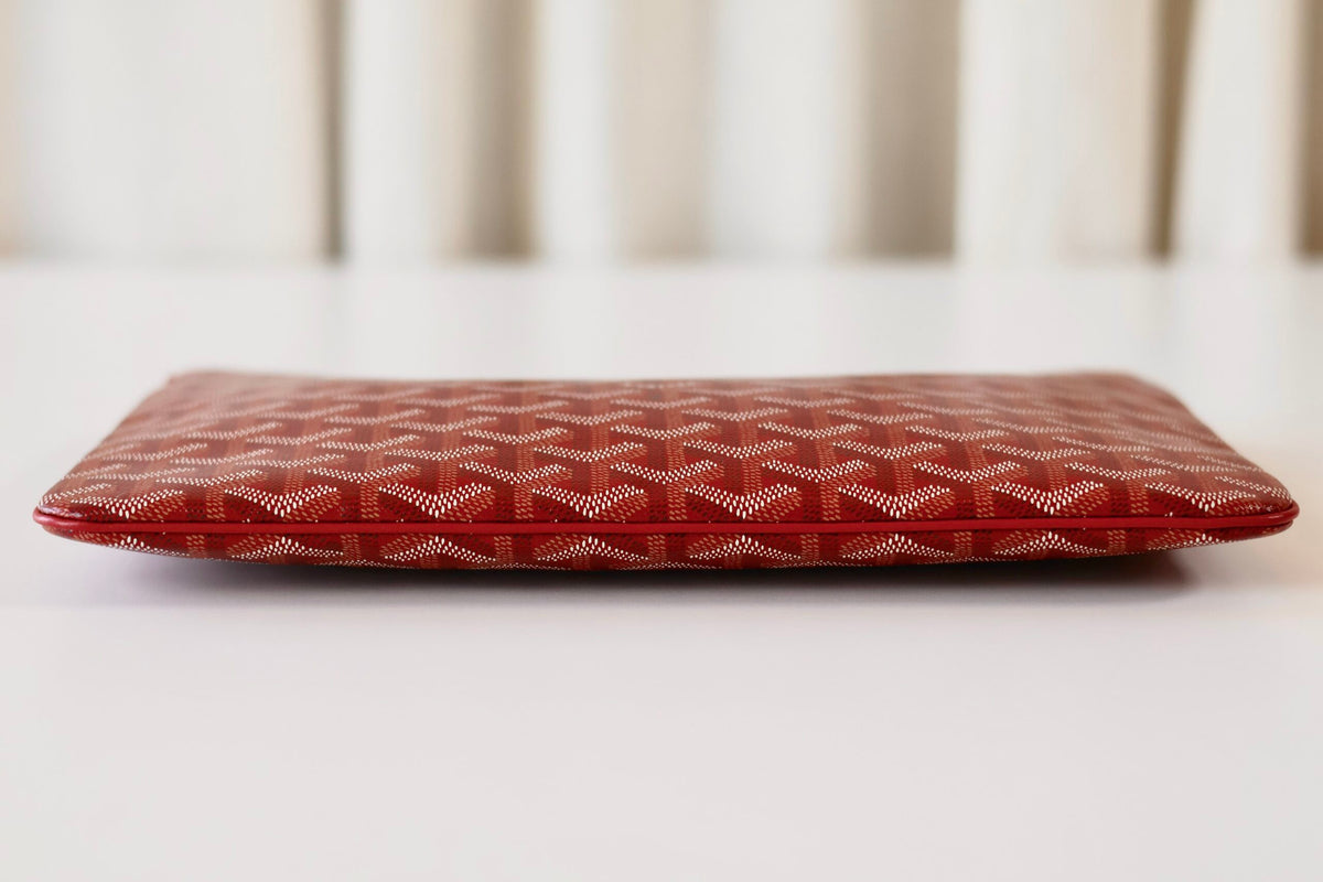 Goyard Senat clutch red