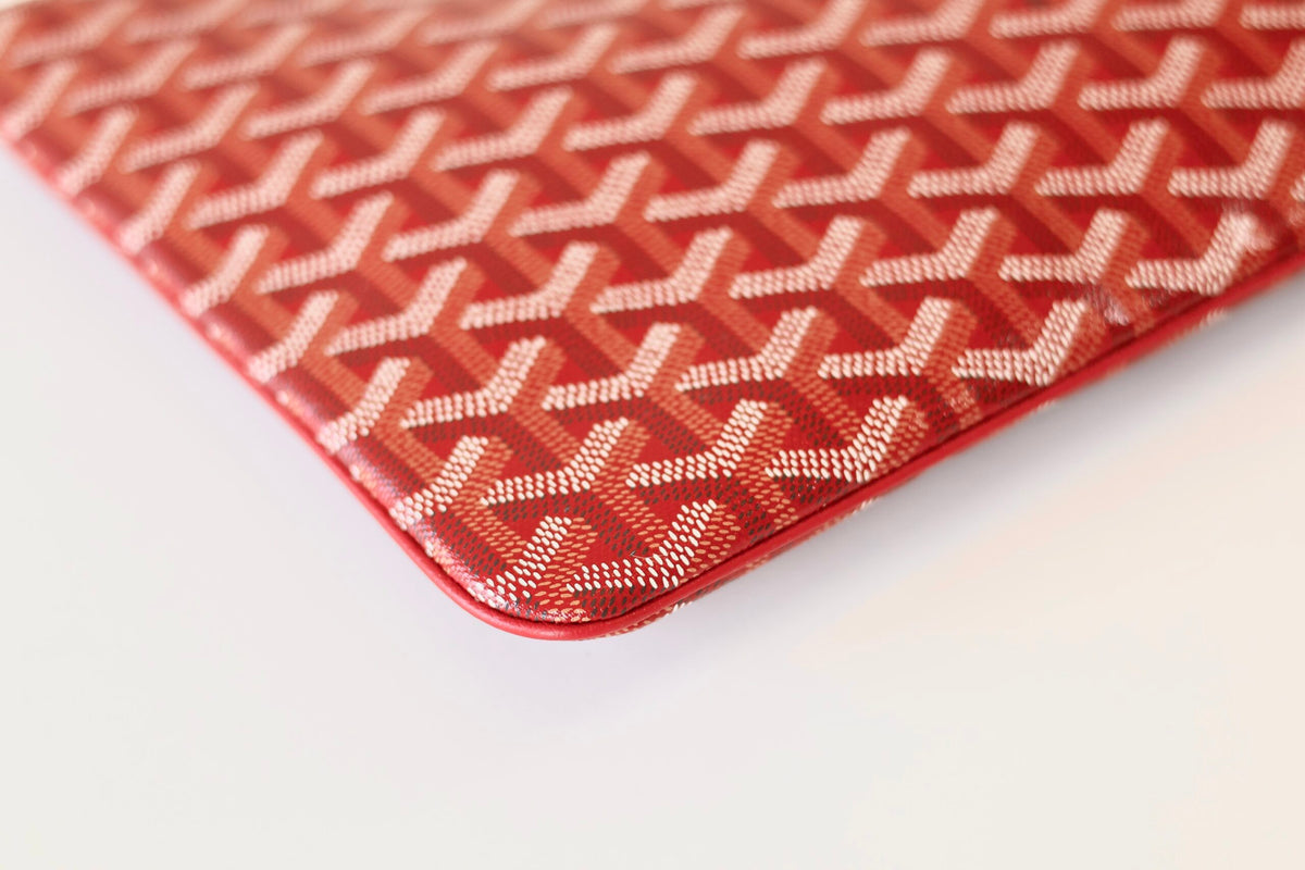 Goyard Senat clutch red