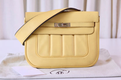 Hermes Berline 28 Jaune Poussin