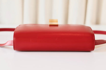 Celine classic red box bag