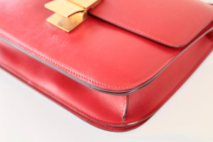 Celine classic red box bag