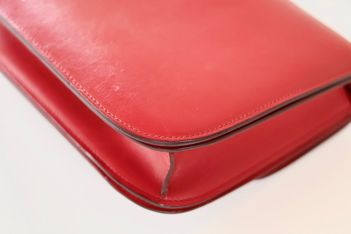 Celine classic red box bag