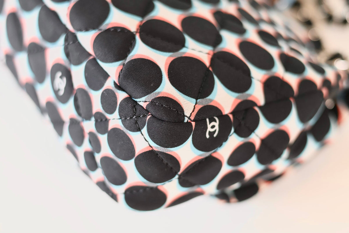 Chanel single flap bag polka dot