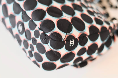 Chanel single flap bag polka dot