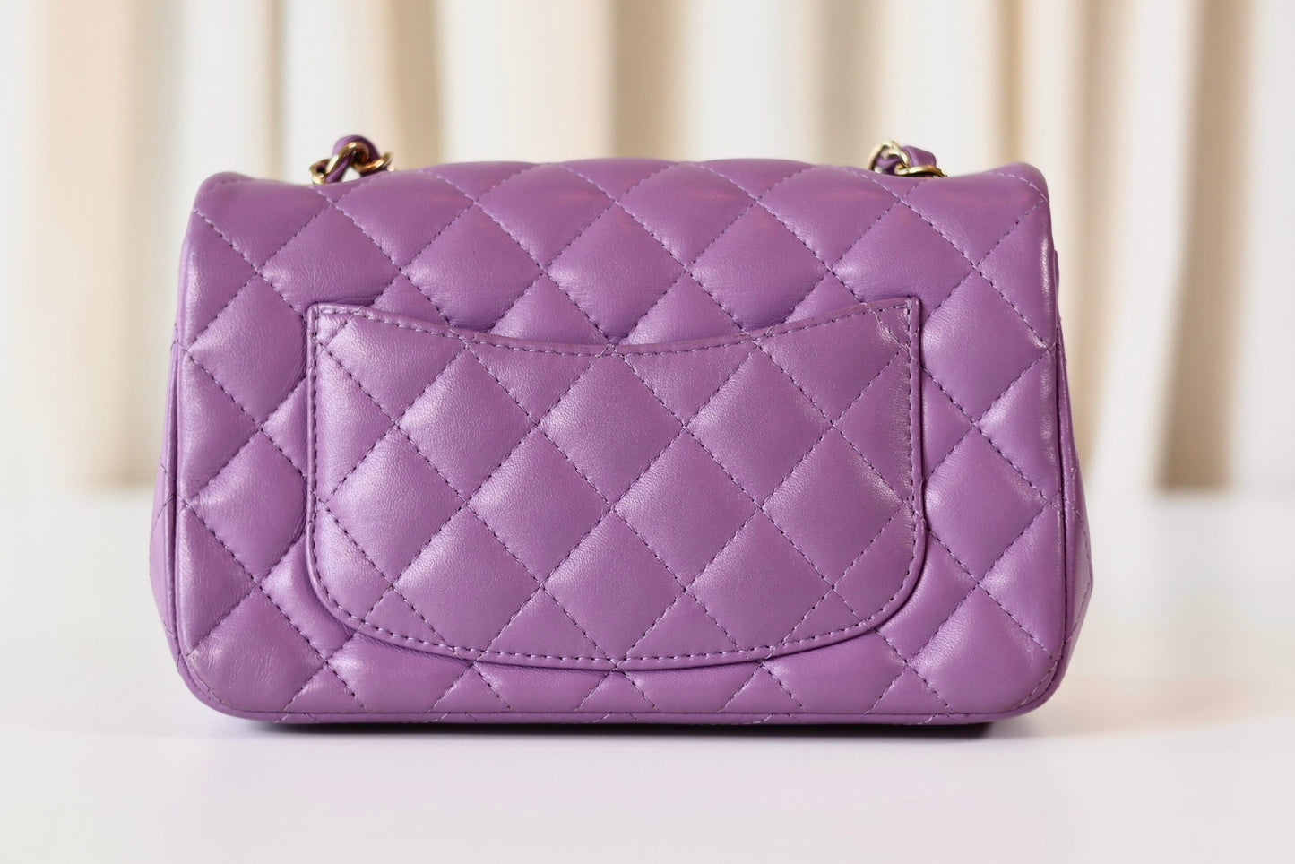 Chanel purple rectangular
