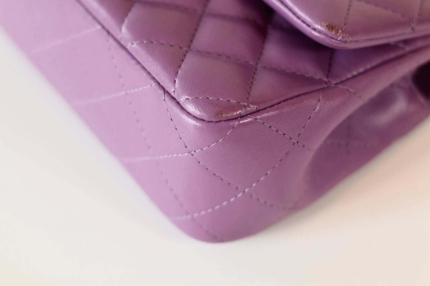 Chanel purple rectangular