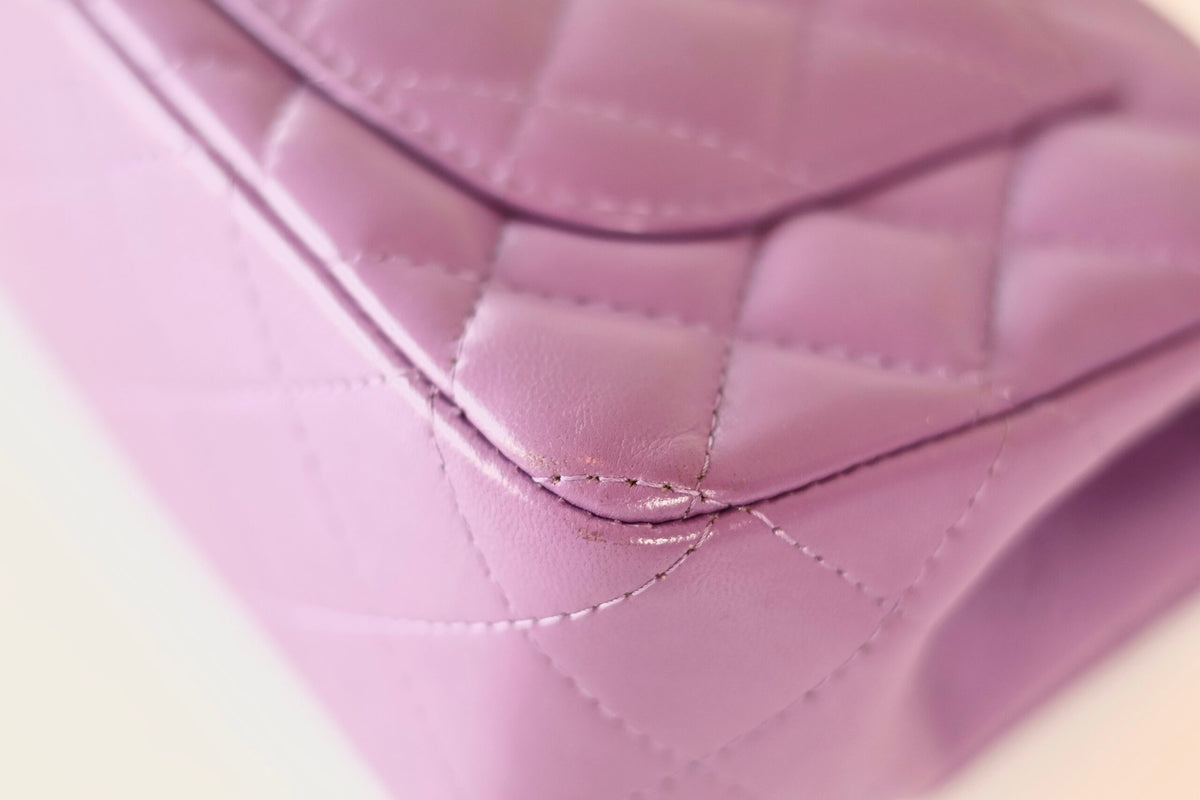 Chanel purple rectangular