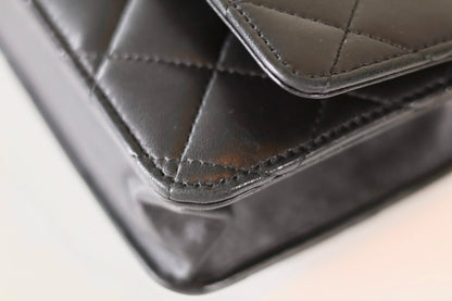 Chanel black wallet on chain