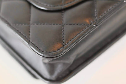 Chanel black wallet on chain