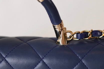 Chanel blue top handle