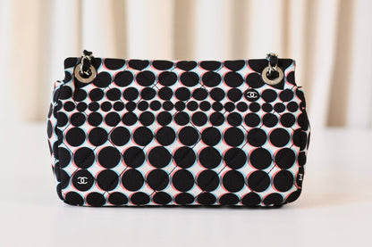 Chanel single flap bag polka dot