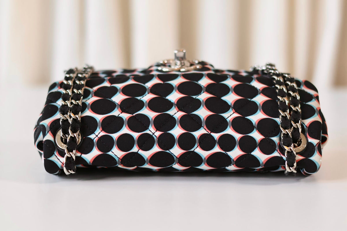 Chanel single flap bag polka dot