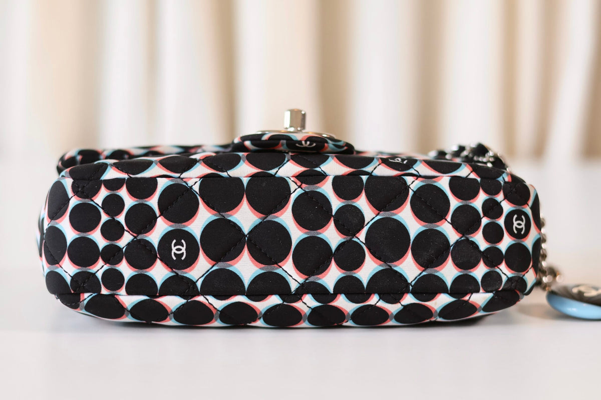 Chanel single flap bag polka dot