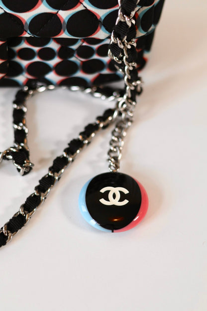 Chanel single flap bag polka dot