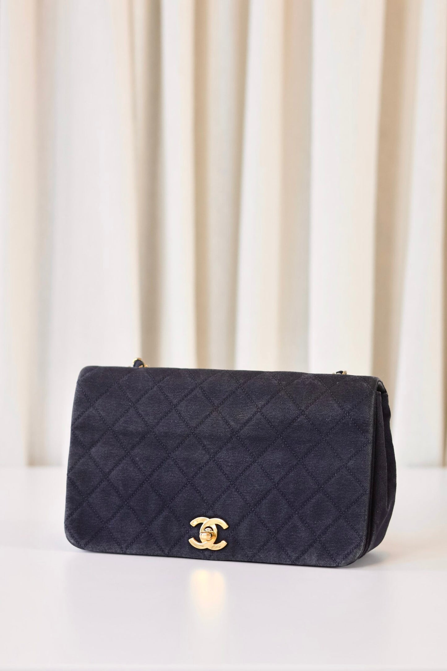 Chanel fabric full flap bag