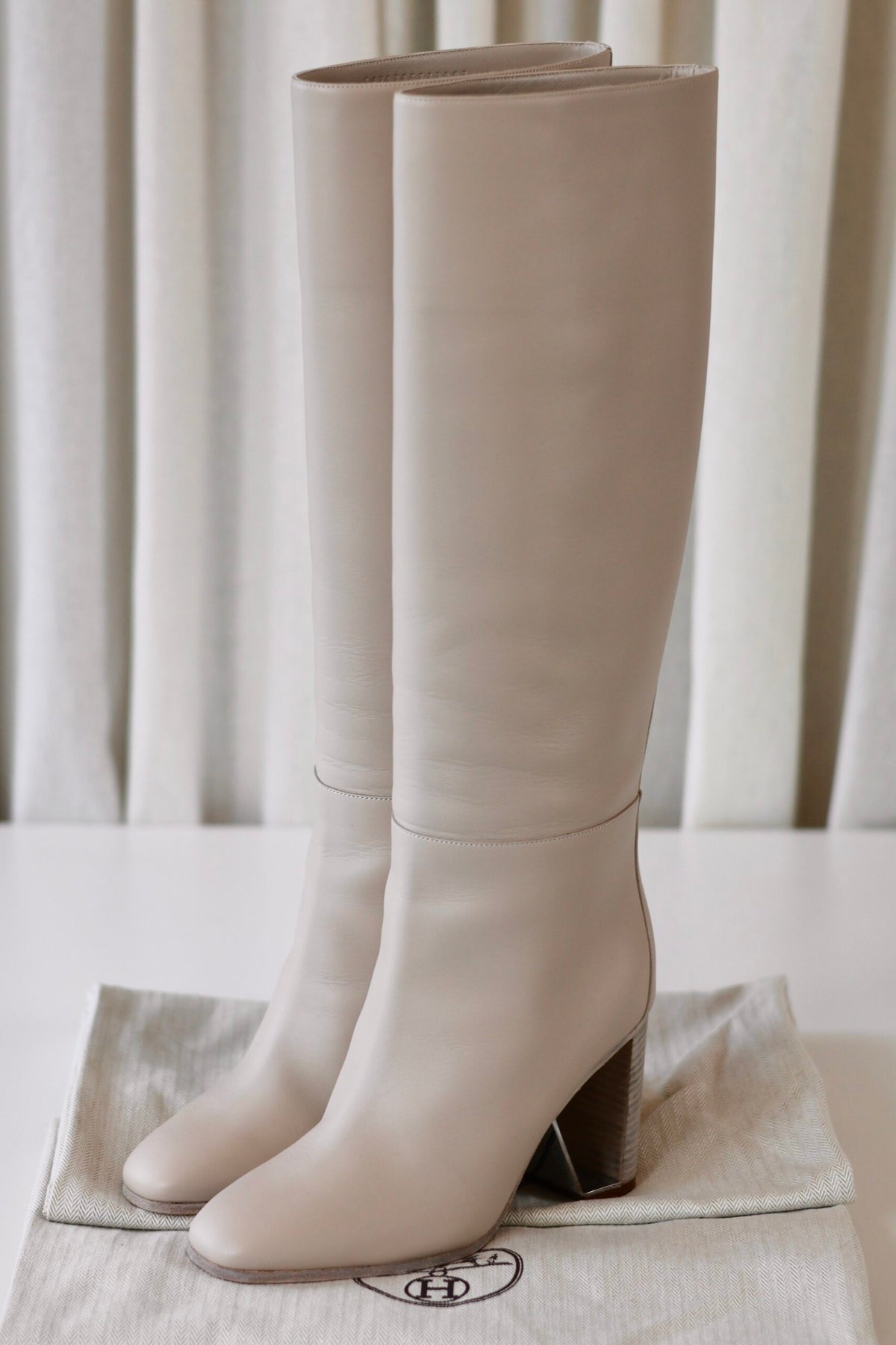 Hermes leather boots