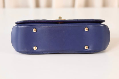 Chanel blue top handle