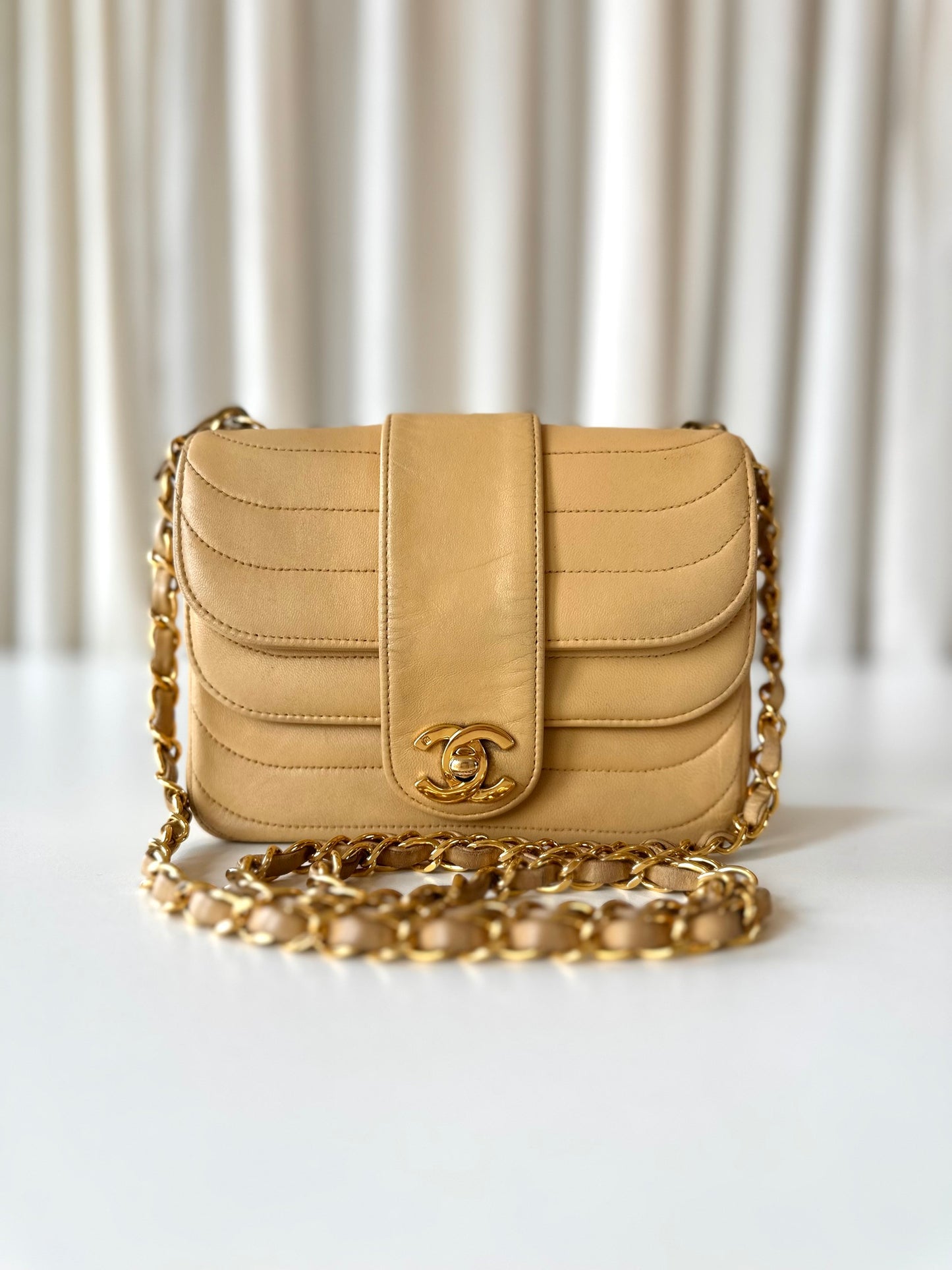 Chanel beige mini square