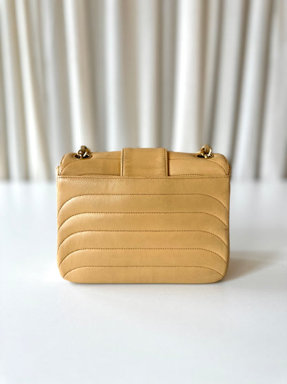 Chanel beige mini square