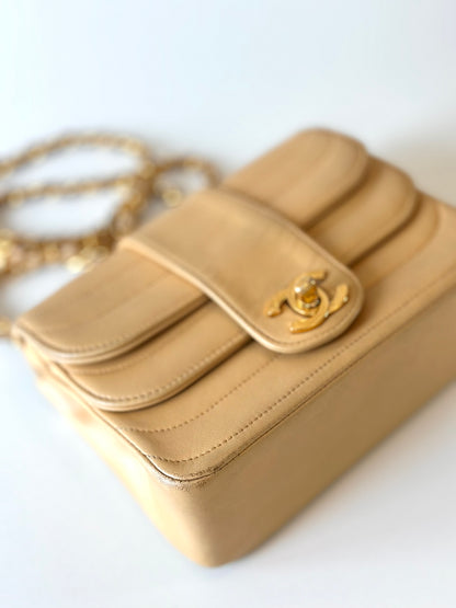 Chanel beige mini square