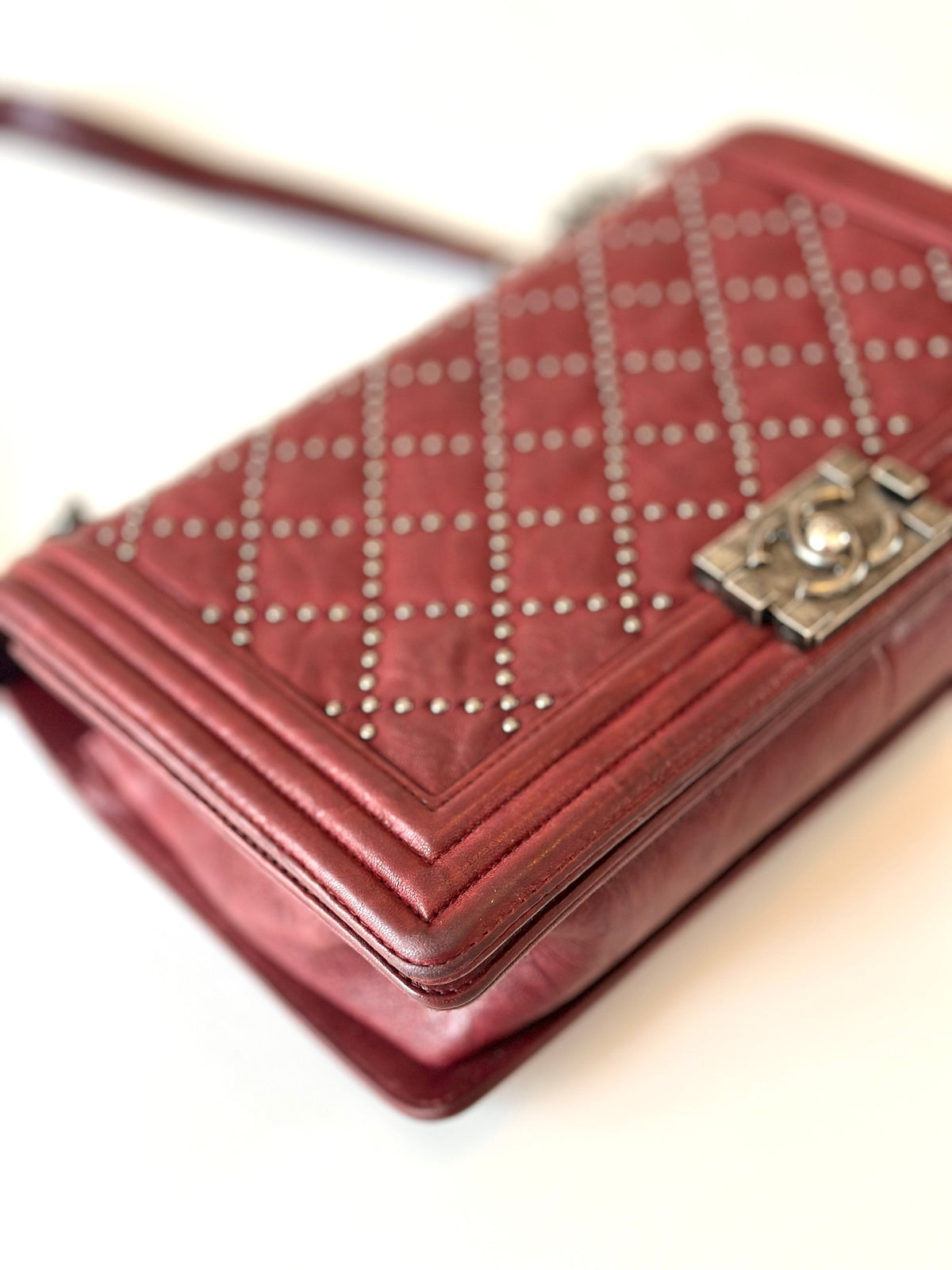 Chanel boy bag studs
