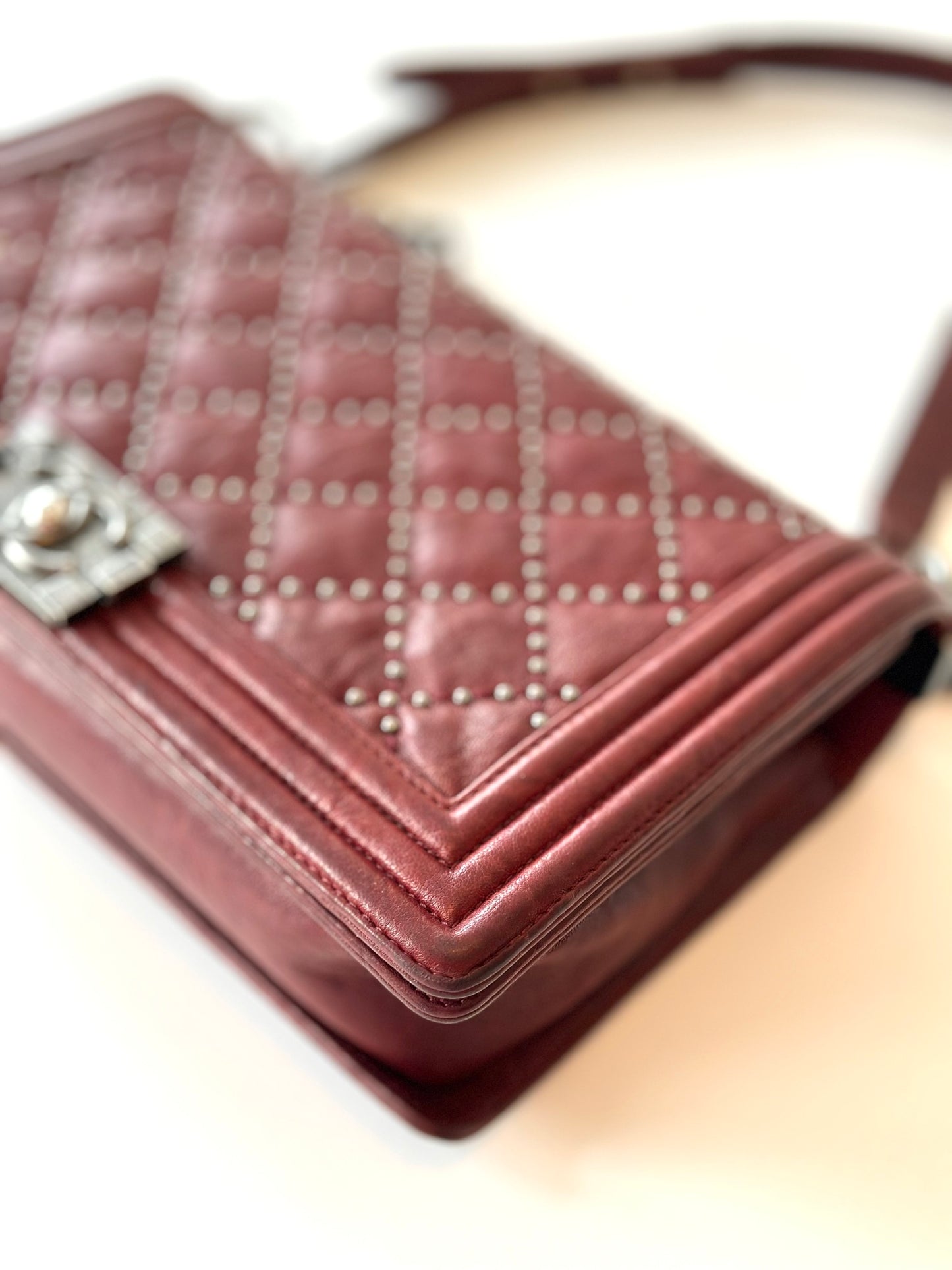 Chanel boy bag studs