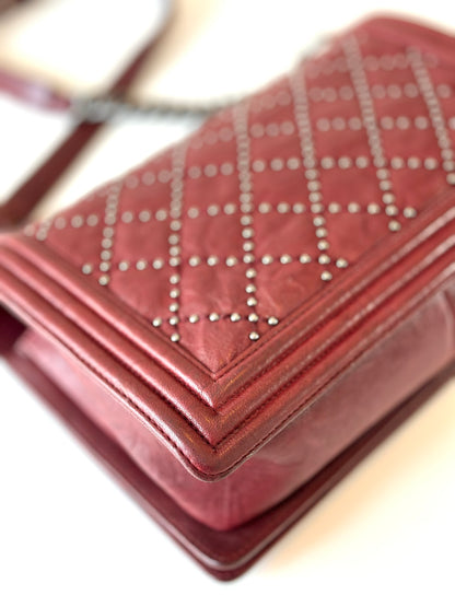 Chanel boy bag studs