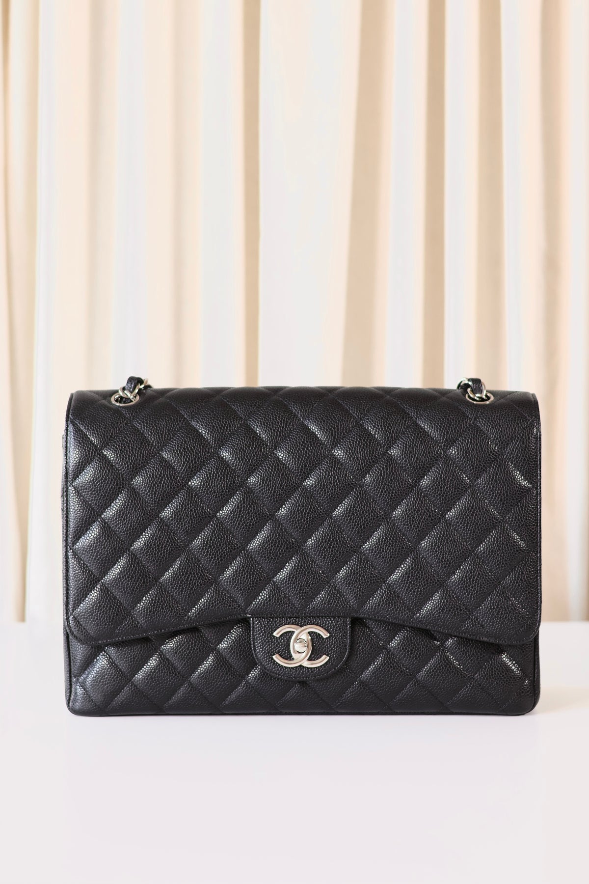 Chanel Classic Jumbo Maxi Double Flap Bag Black