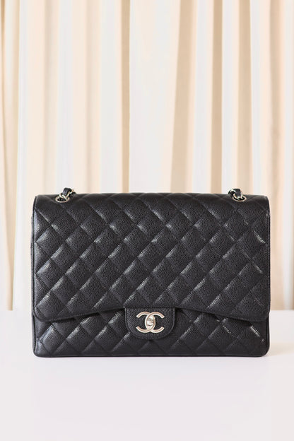 Chanel Classic Jumbo Maxi Double Flap Bag Black