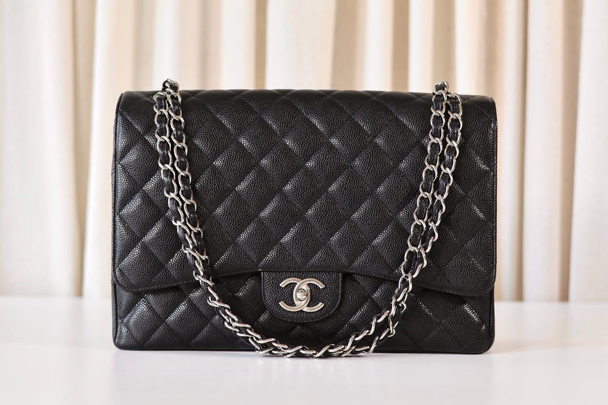 Chanel Classic Jumbo Maxi Double Flap Bag Black