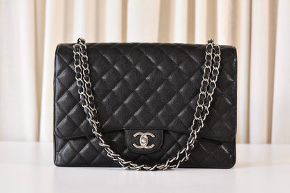 Chanel Classic Jumbo Maxi Double Flap Bag Black