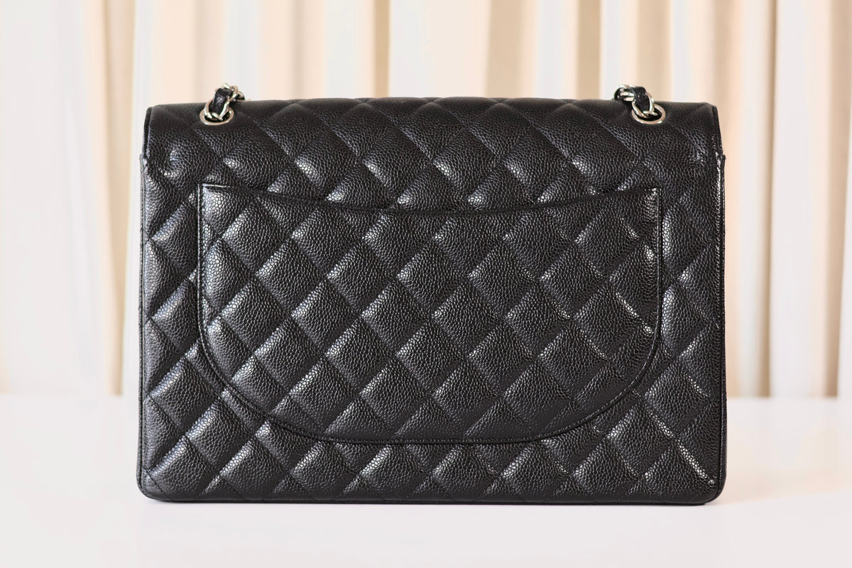 Chanel Classic Jumbo Maxi Double Flap Bag Black