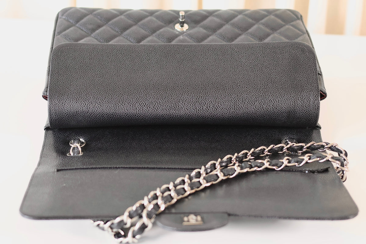 Chanel Classic Jumbo Maxi Double Flap Bag Black